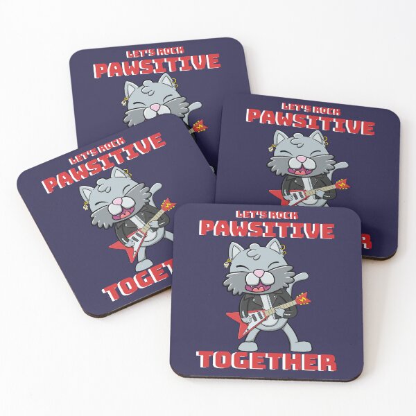 Item preview, Pawsitive cattitude : rocking cat designed and sold by ImaginarStore.