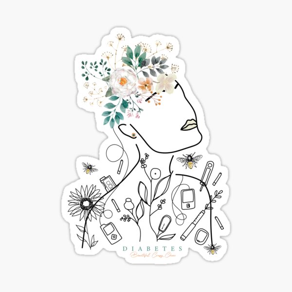 Diabetes: Beautiful, Crazy, Chaos Sticker