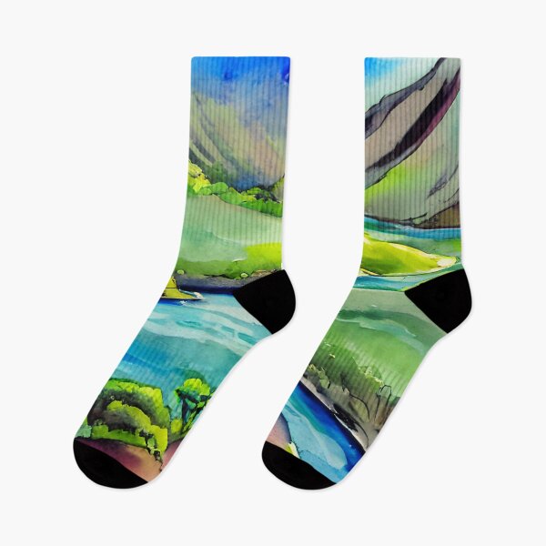 Item preview, Waipi'o Valley Hawai'i Watercolor Art, Landscape Art designed and sold by viewgraphics.