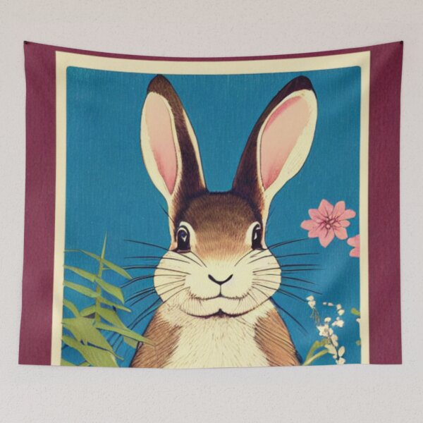 Item preview, Brown American Lop Bunny Rabbit with Adorable Eyes designed and sold by wigobun.