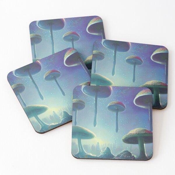 Item preview, Landing UFO Mushrooms | Fantacy Shrooms designed and sold by SchlossInspire.
