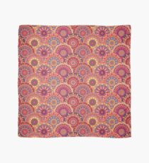 Scales pattern from pink flower mandalas Scarf