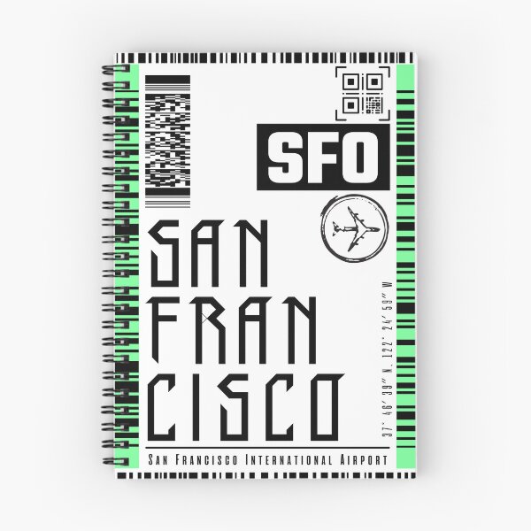 Item preview, SAN FRANCISCO boarding pass luggage stickers designed and sold by LeddsoDello.