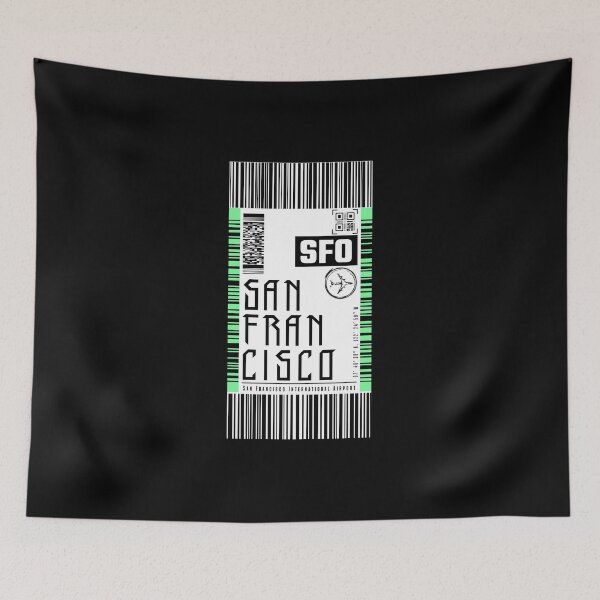 Item preview, SAN FRANCISCO boarding pass luggage stickers designed and sold by LeddsoDello.