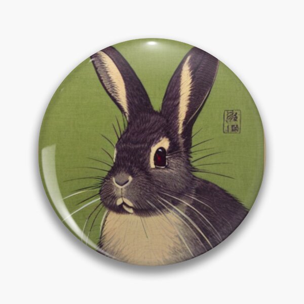 Item preview, Cute Traditional Black Otter Netherland Dwarf Rabbit designed and sold by wigobun.