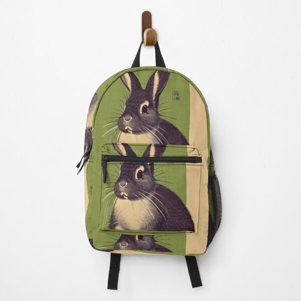 Item preview, Cute Traditional Black Otter Netherland Dwarf Rabbit designed and sold by wigobun.
