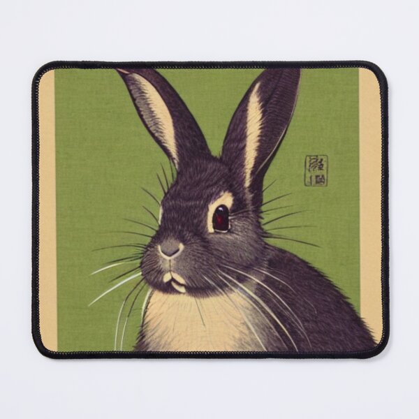 Item preview, Cute Traditional Black Otter Netherland Dwarf Rabbit designed and sold by wigobun.