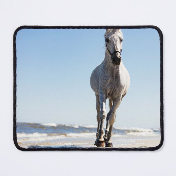 Item preview, White horse walking on the beach  designed and sold by HofTao.