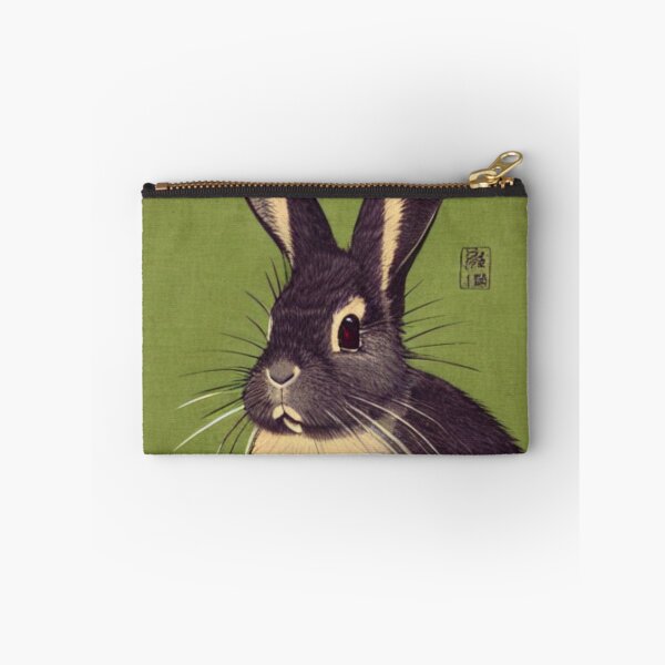 Item preview, Cute Traditional Black Otter Netherland Dwarf Rabbit designed and sold by wigobun.