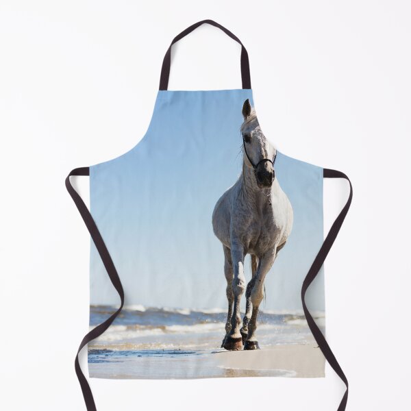 Item preview, White horse walking on the beach designed and sold by HofTao.