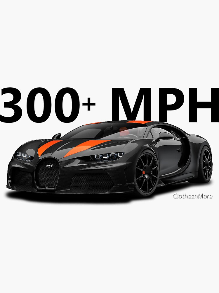 Bugatti Chiron SuperSport 300+ Sticker for Sale by ClothesnMore