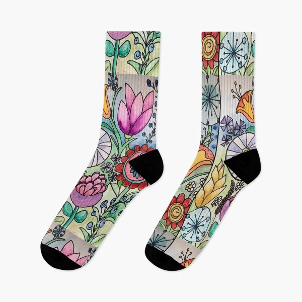 Item preview, Multi-Coloured Field of Flowers - Art designed and sold by jolabrese.