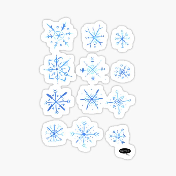 Snowflakes by VIXTOPHER Sticker