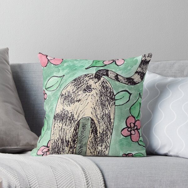 Item preview, Green Garden Cat Butt - Art designed and sold by jolabrese.