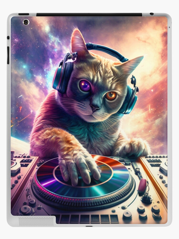 Cat dj iPad Case & Skin for Sale by wildserenity