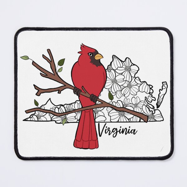 Item preview, Virginia Bird and Flowers  designed and sold by Kailuuart.