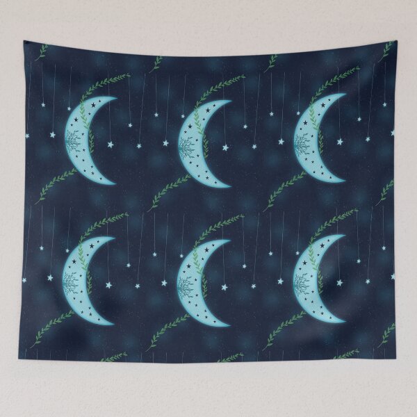 Item preview, Celestial Solstice Moon and Stars designed and sold by By Aurora Sky.