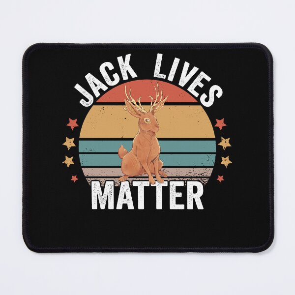 Item preview, Jackalope Lives Matter Jackrabbit Fan Design designed and sold by ZzCorezZ.