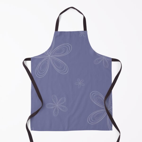 Item preview, Lined White Flowers - Purple designed and sold by Lorelle Gifts.