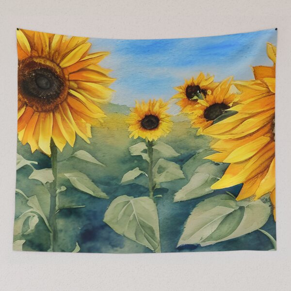 Item preview, Tuscany Art, Tuscany Watercolor, Sunflower Artwork designed and sold by viewgraphics.