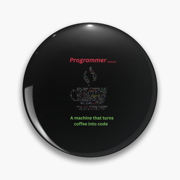 Item preview, Programmer a machine that turns coffee into code  designed and sold by t1n3333.