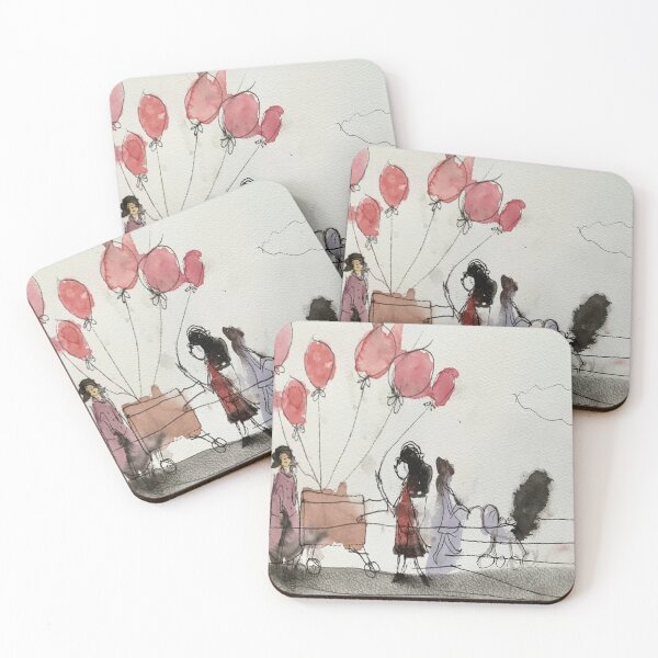 Item preview, Red Balloon Cart- Art designed and sold by jolabrese.