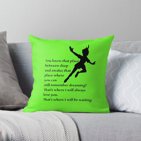 That place between sleep and awake Throw Pillow