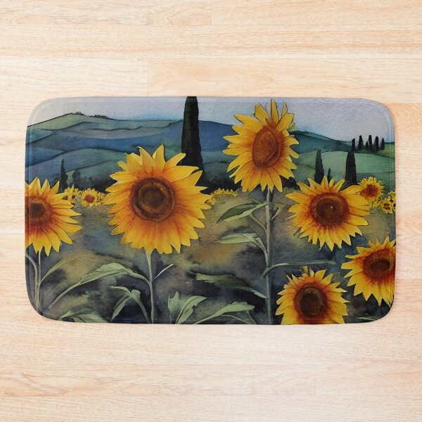 Item preview, Tuscany Art, Tuscany Watercolor, Sunflower Artwork designed and sold by viewgraphics.