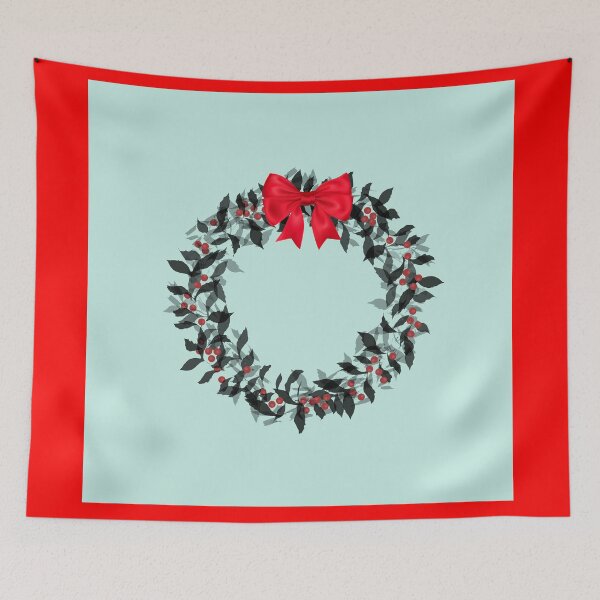 Item preview, Christmas Wreath with Red Bow designed and sold by aldersmith.