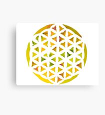 GREEN LIFE FLOWER Canvas Print