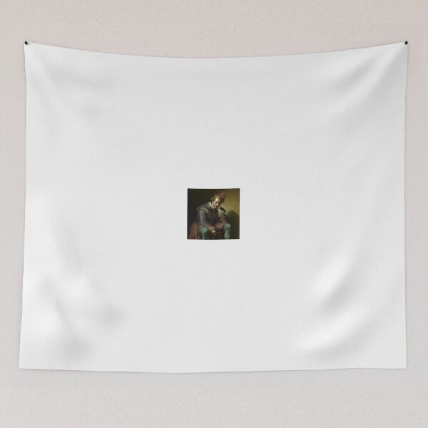 Item preview, Depress Jester sitting down painting in the style of Jan Matejko designed and sold by wongwaikie.