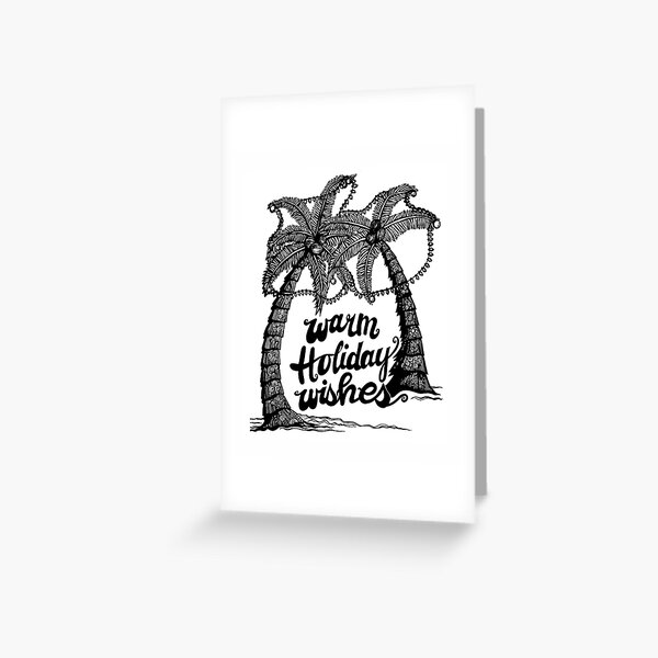 Warm Holiday Wishes Greeting Card