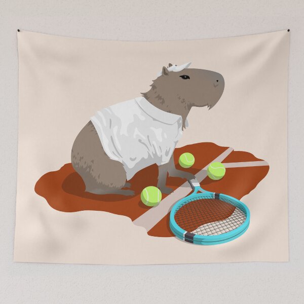 Item preview, Capybara Tennis designed and sold by Cactus Joe.