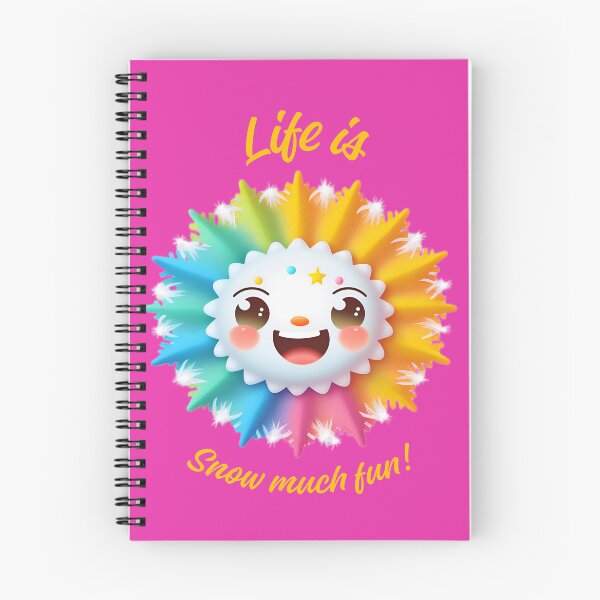 Item preview, "Life Is Snow Much Fun!" (Text Tee Design/"The Happy Snowflake"!) designed and sold by CherNikDesigns.