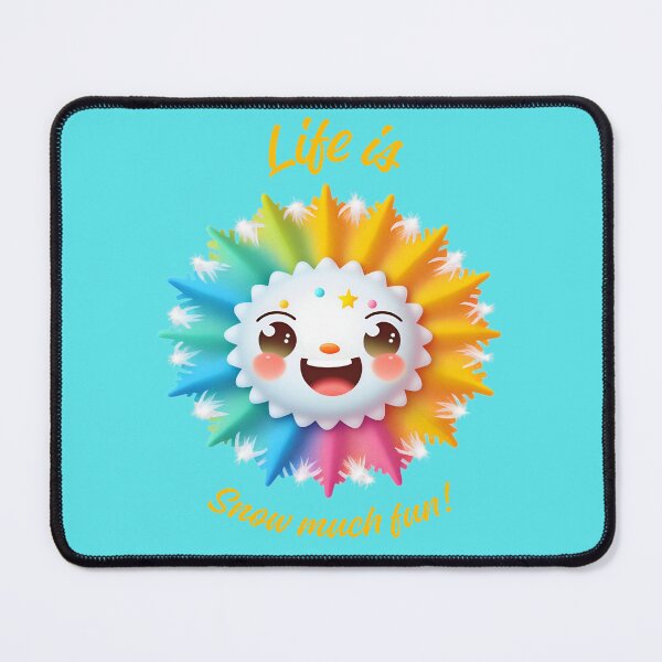 Item preview, "Life Is Snow Much Fun!" (Text Tee Design/"The Happy Snowflake"!) designed and sold by CherNikDesigns.