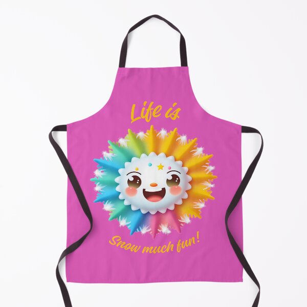 Item preview, "Life Is Snow Much Fun!" (Text Tee Design/"The Happy Snowflake"!) designed and sold by CherNikDesigns.