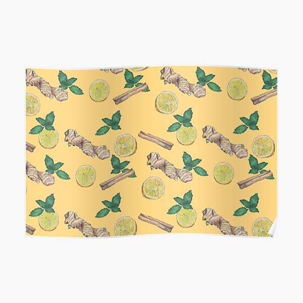 ginger lemon tea! Poster