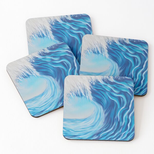 Item preview, Textured Acrylic art of an Ocean Wave designed and sold by viewgraphics.