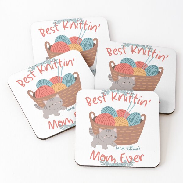 Item preview, Best Knittin and Kitten Mom Ever designed and sold by SortaPrettyOk.