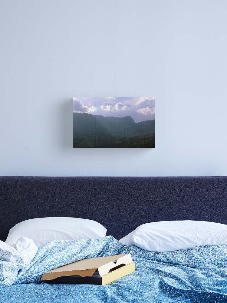 Thumbnail 2 of 3, Canvas Print, Sunset in the Mountains designed and sold by Mallorn.