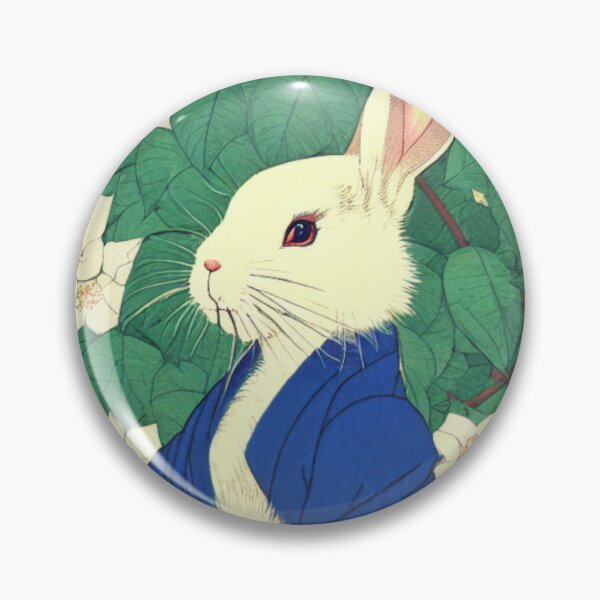 Item preview, Cute Flowers White Dwarf Rabbit American Cutest Bunny designed and sold by wigobun.