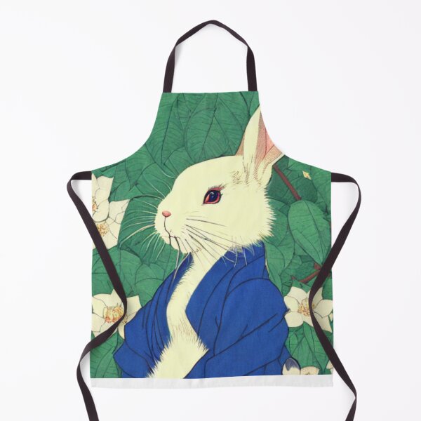 Item preview, Cute Flowers White Dwarf Rabbit American Cutest Bunny designed and sold by wigobun.