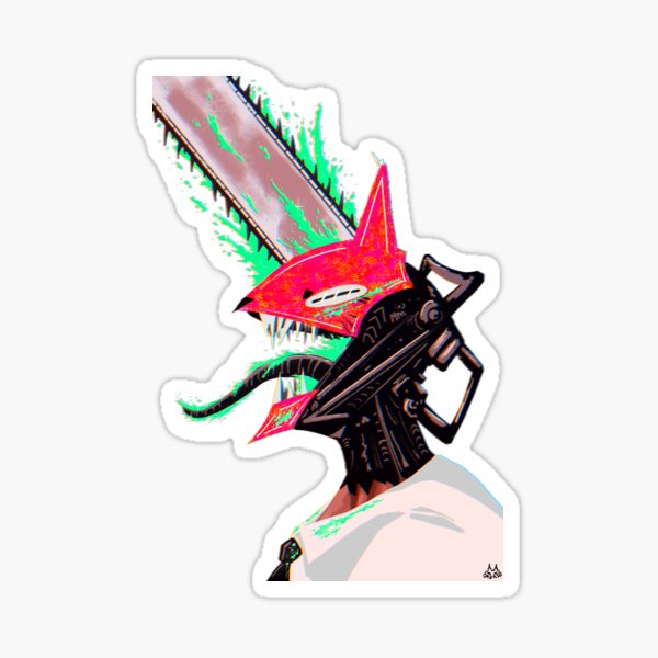 "Chainsaw Man Cat Boy" Sticker for Sale by Artxbeanie Redbubble