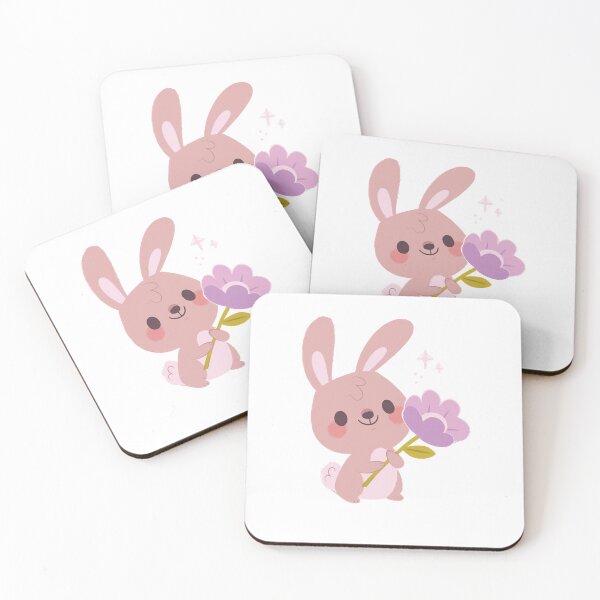 Item preview, Bunny Rabbit Holding Flower  designed and sold by GottfriSander.
