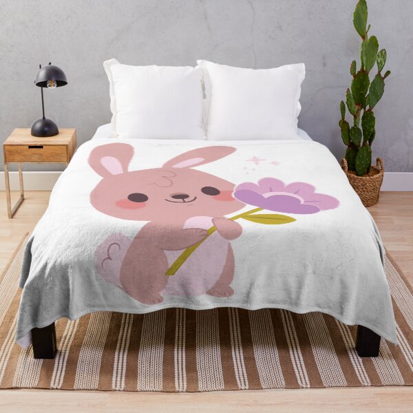 Item preview, Bunny Rabbit Holding Flower designed and sold by GottfriSander.