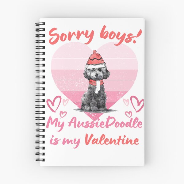 Item preview, My AussieDoodle is my Valentine- Aussie Doodle Puppy Valentine's Day designed and sold by Linette Gerlach.