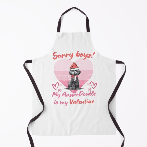 Item preview, My AussieDoodle is my Valentine- Aussie Doodle Puppy Valentine's Day designed and sold by Linette Gerlach.