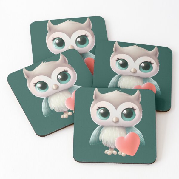 Item preview, Cute Chibi Owl, Tiny Owl , gift for owl lover, I’ll Owl ways love you, owl Valentine, coffee valentine designed and sold by Mumzy2many.