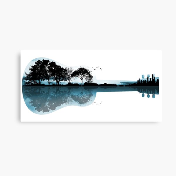 Nature Guitar Canvas Print