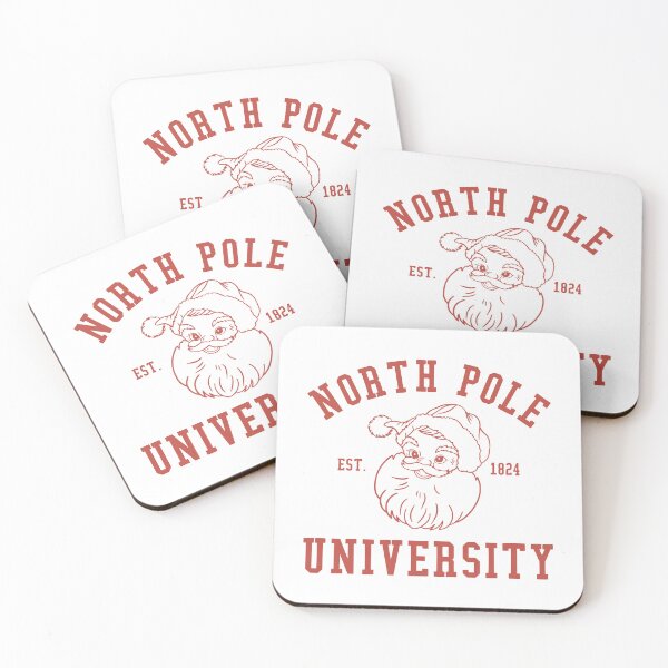 Item preview, North Pole University funny Santa design Santa Claus varsity letters designed and sold by Rabb-studio.